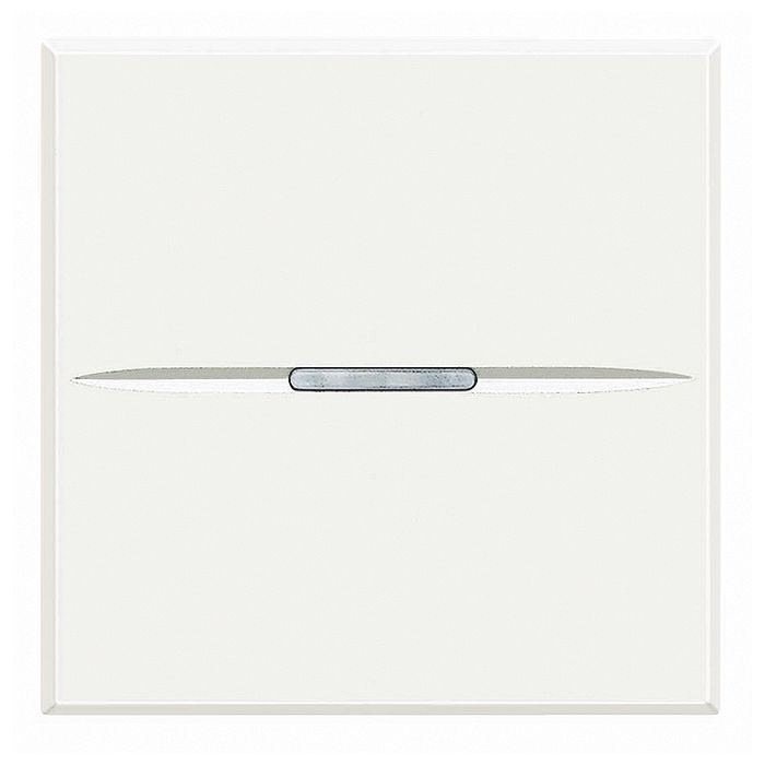 Выключатель одноклавишный кнопочный BTicino AXOLUTE, белый, HD4034M2