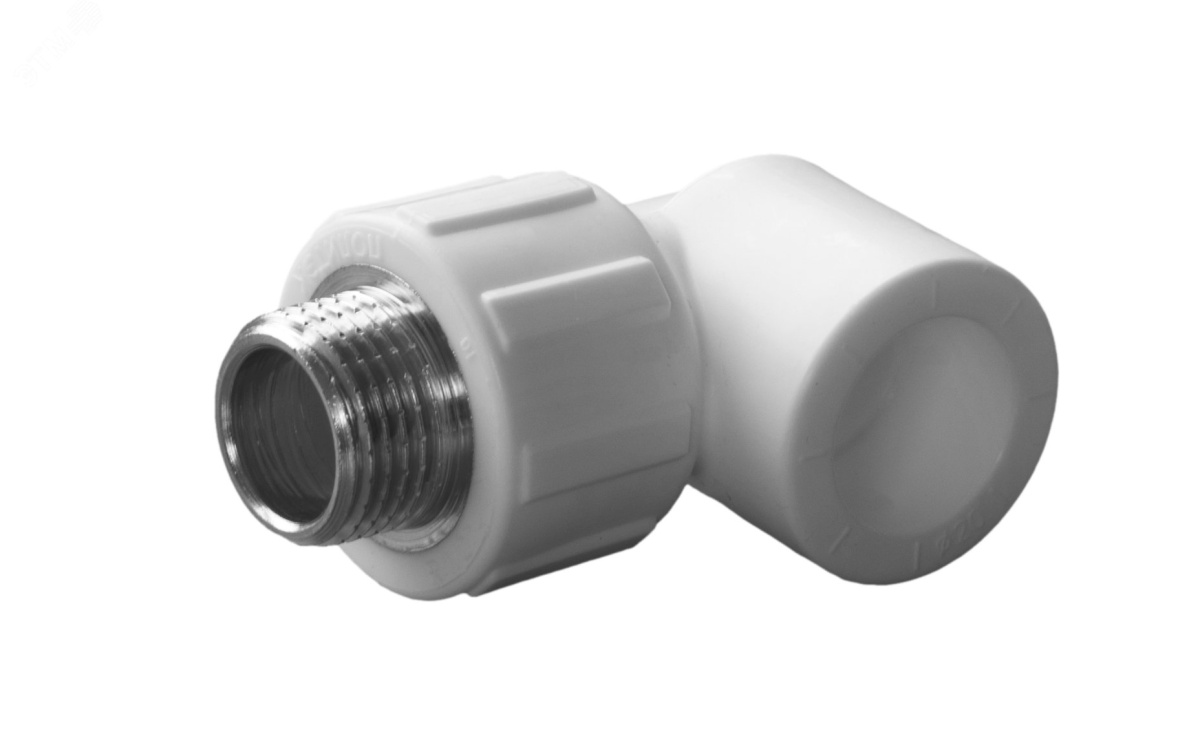 Угольник НР 20х1/2 комбинированный, полипропиленовый