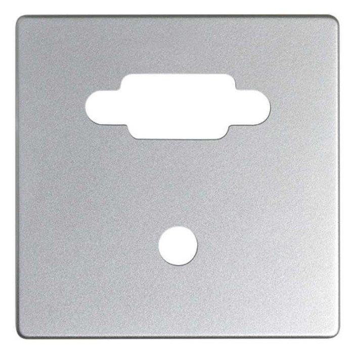 Накладка на розетку VGA+mini-jack Simon SIMON 82 DETAIL, скрытый монтаж, холодный алюминий, 8200091-093