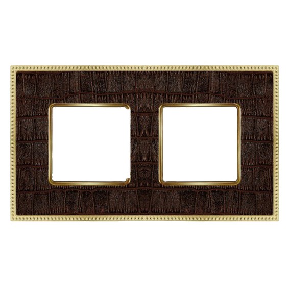 Рамка 2 поста FEDE BELLE EPOQUE, alicocobrown//bright gold, FD01442AOB