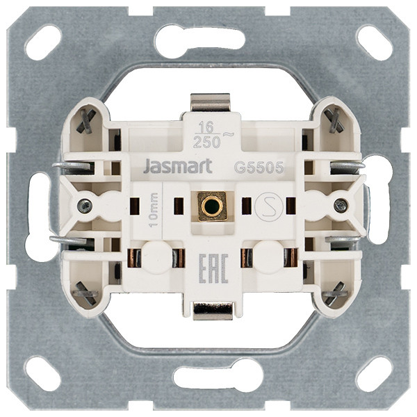 Jasmart Розетка SHUKO© с крышкой и защитными шторками 16A 250V~ 2P+T, цвет Тауп