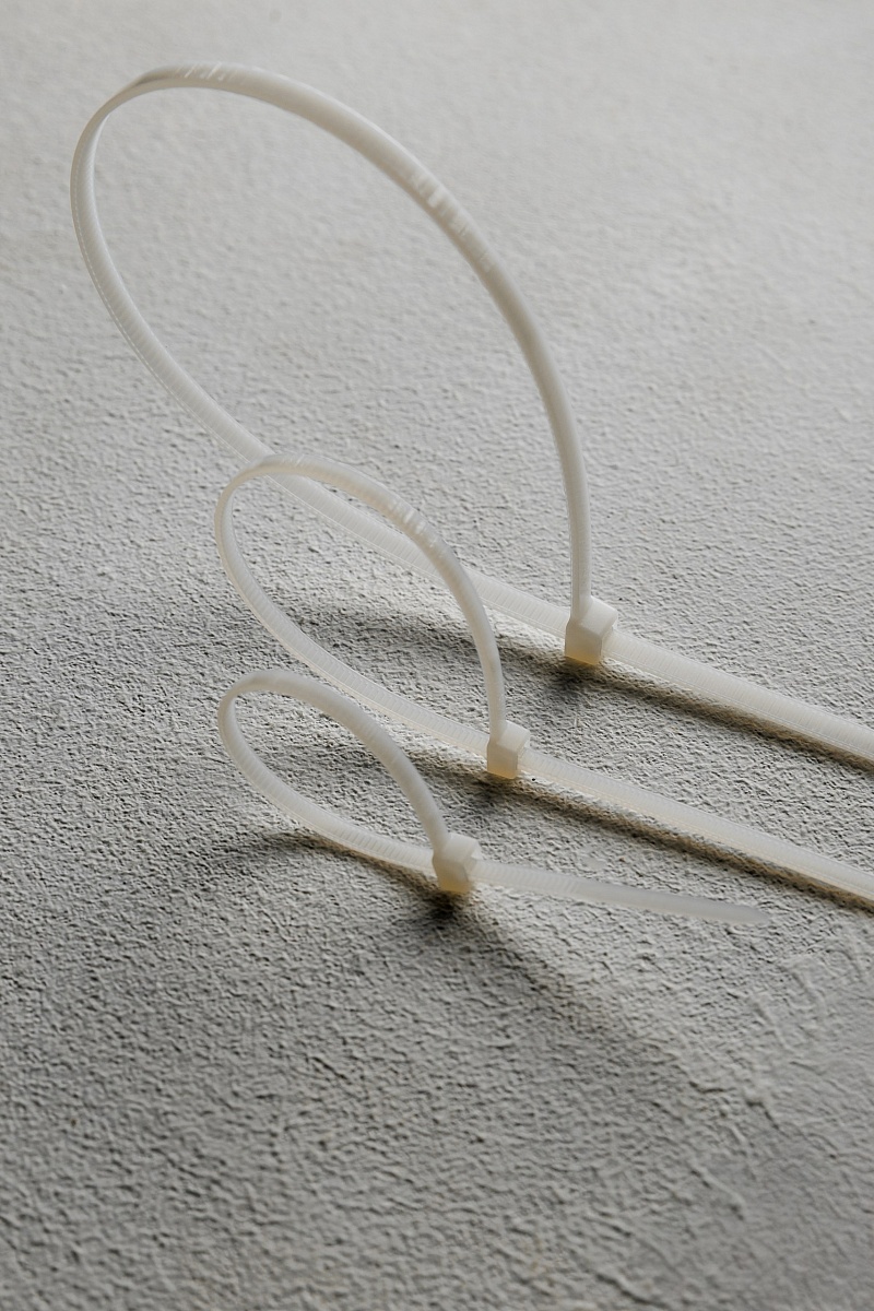 Хомут-стяжка кабельная 2,5х200 нейлон бел (уп.100шт) DYNEL