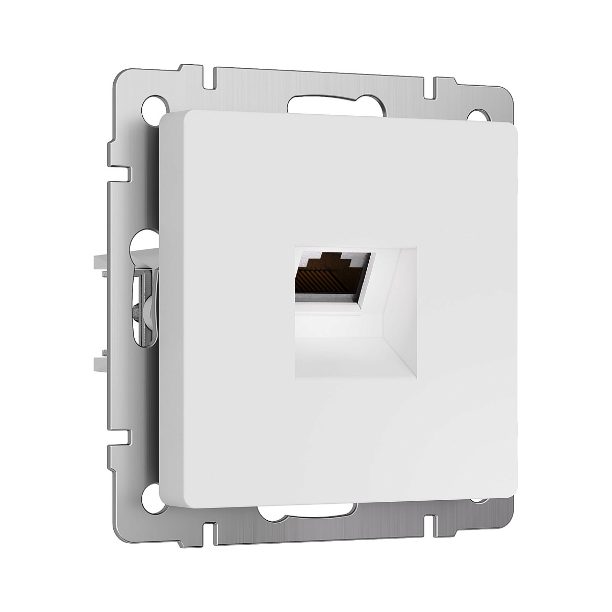W5120001/ Розетка Ethernet RJ-45 cat. 6A экранированная (белый матовый) W5120001
